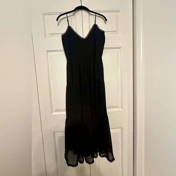 aritzia black maxi dress Akira Black Label women's Black long gown size S